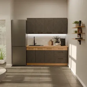 Obrazek Kuchnia Vigo Grafit Mat 180cm Bez Blatu