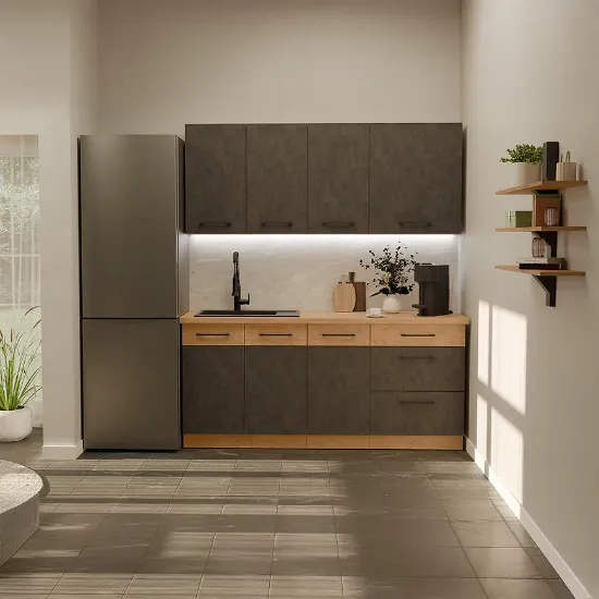 Obrazek Kuchnia Vigo Grafit Mat 180cm Bez Blatu