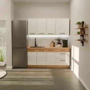 Obrazek Kuchnia Vigo Biały Połysk 180cm Bez Blatu