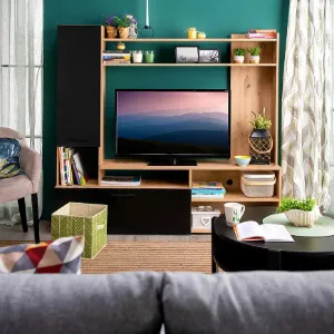 Obrazek Meblościanka Braga Artisan/Czarny 11011452