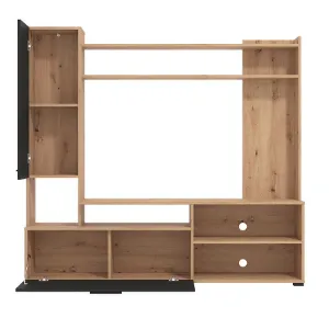 Obrazek Meblościanka Braga Artisan/Czarny 11011452