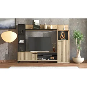 Obrazek Meblościanka Retimno Artisan/Czarny 11013492