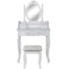 Obrazek Toaletka z taboretem 9571 Sylvia Opium biały