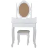 Obrazek Toaletka z taboretem 9571 Sylvia Opium biały