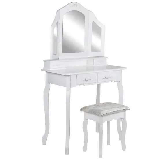 Obrazek Toaletka z taboretem 9572 Sylvia Opium 3 biały