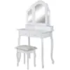 Obrazek Toaletka z taboretem 9572 Sylvia Opium 3 biały