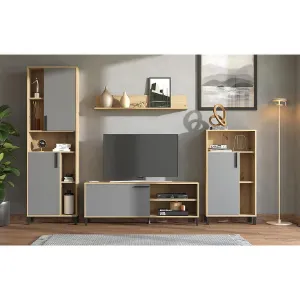 Obrazek Meblościanka Cantal Artisan/Grafit 11012256