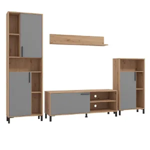 Obrazek Meblościanka Cantal Artisan/Grafit 11012256