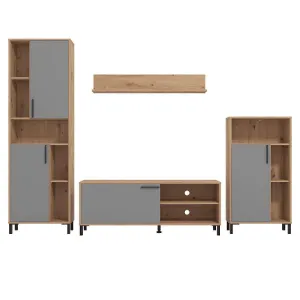 Obrazek Meblościanka Cantal Artisan/Grafit 11012256
