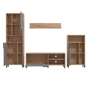 Obrazek Meblościanka Cantal Artisan/Grafit 11012256