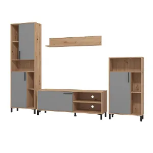 Obrazek Meblościanka Cantal Artisan/Grafit 11012256
