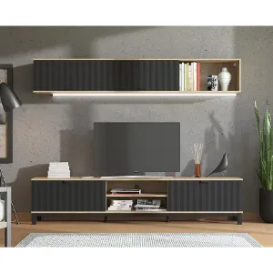 Obrazek Meblościanka Monaco Artisan/Czarny 11013510