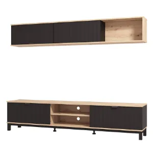 Obrazek Meblościanka Monaco Artisan/Czarny 11013510