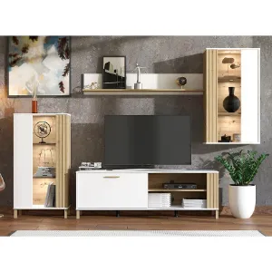 Obrazek Meblościanka Bestia Artisan/Biały 11013735