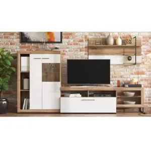 Obrazek Meblościanka Caen Dąb/Biały 11011916