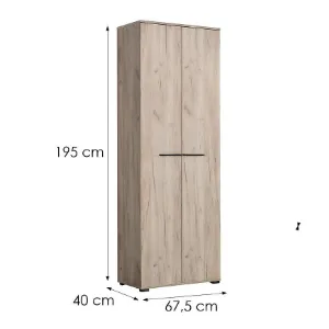 Obrazek Szafa Lorca Szary Dąb/Szary 11008354