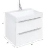Obrazek Szafka z umywalką Malaga D80 biały 521558