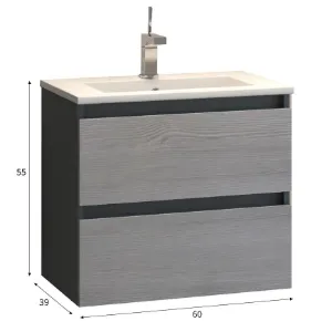 Obrazek Szafka z umywalką Spirit D60 521700