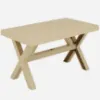 Obrazek Stół ogrodowy Rustic 80x140 cm beżowy