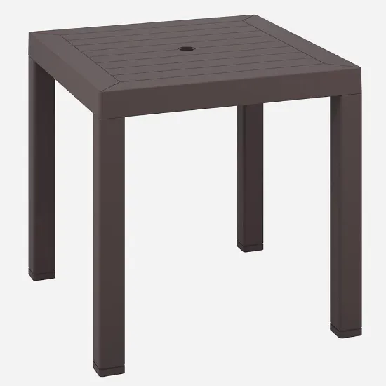 Obrazek Stół ogrodowy Cati 75x75 cm brązowy