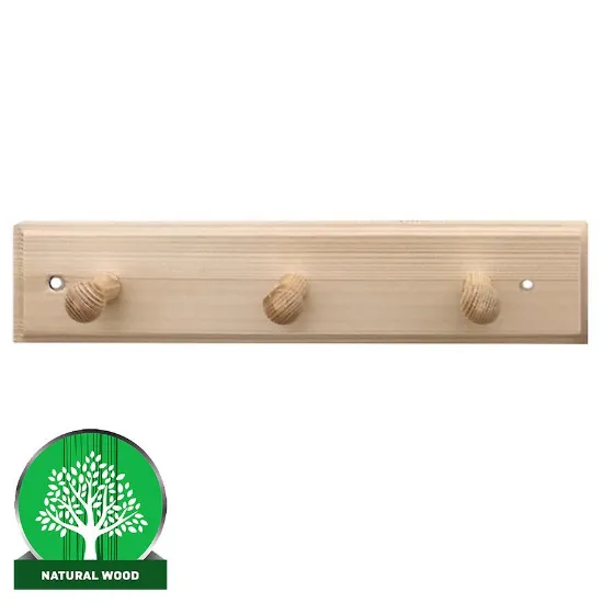 Obrazek Wieszak 3-kołkowy sosna