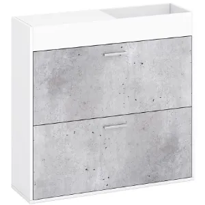 Obrazek Szafka na buty Dalia 2KL beton/biały 36433