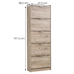 Obrazek Szafka Na Buty Hugo 25 Szary Dąb 11008545