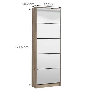 Obrazek Szafka Na Buty Hugo 25 Og Szary Dąb 11008552