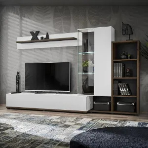 Obrazek Meblościanka SILK II PEW SK2 perla elm/biały