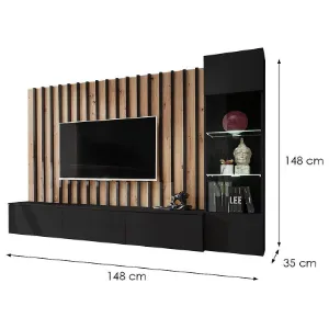 Obrazek Meblościanka VERTI ZAS VT artisan/czarny