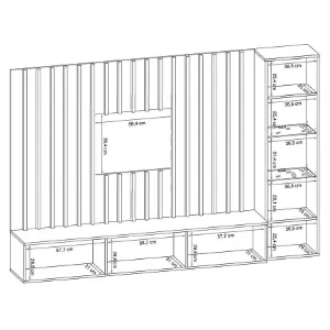Obrazek Meblościanka VERTI PGAS VT perla gray/artisan