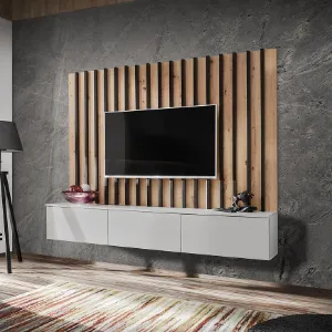 Obrazek Meblościanka VERTI PGAS VT 2 Perla Gray/Artisan