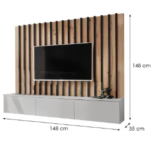 Obrazek Meblościanka VERTI PGAS VT 2 Perla Gray/Artisan