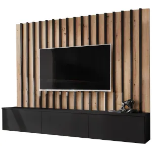 Obrazek Meblościanka VERTI ZAS VT 2 artisan/czarny