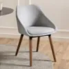 Obrazek Krzesło do jadalni light grey 2 szt