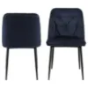 Obrazek Krzesło do jadalni midnight blue 2 szt