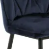 Obrazek Krzesło do jadalni midnight blue 2 szt