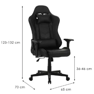 Obrazek Fotel gamingowy Leander 8690 czarny