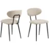Obrazek Krzesło do jadalni beige 2 szt