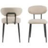 Obrazek Krzesło do jadalni beige 2 szt