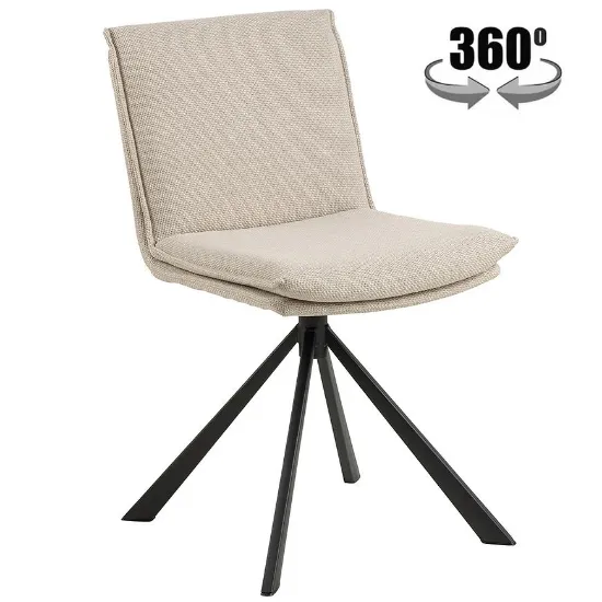 Obrazek Krzesło obrotowe do jadalni beige