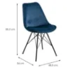 Obrazek Krzesło do jadalni blue 2 szt