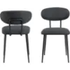 Obrazek Krzesło do jadalni dark grey 2 szt