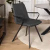 Obrazek Krzesło do jadalni dark grey 2 szt
