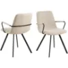 Obrazek Krzesło do jadalni dark grey 2 szt