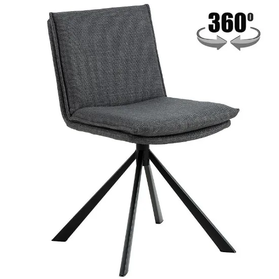 Obrazek Krzesło do jadalni dark grey