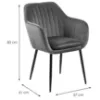 Obrazek Krzesło do jadalni dark grey