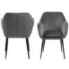 Obrazek Krzesło do jadalni dark grey