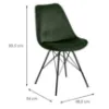 Obrazek Krzesło do jadalni green 2 szt