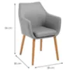 Obrazek Krzesło do jadalni light grey
